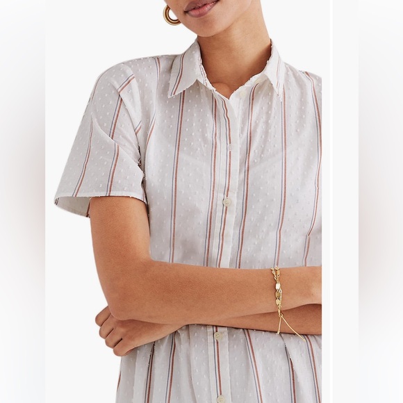 Madewell Midi Striped Cotton Shirtdress - Picture 7 of 9